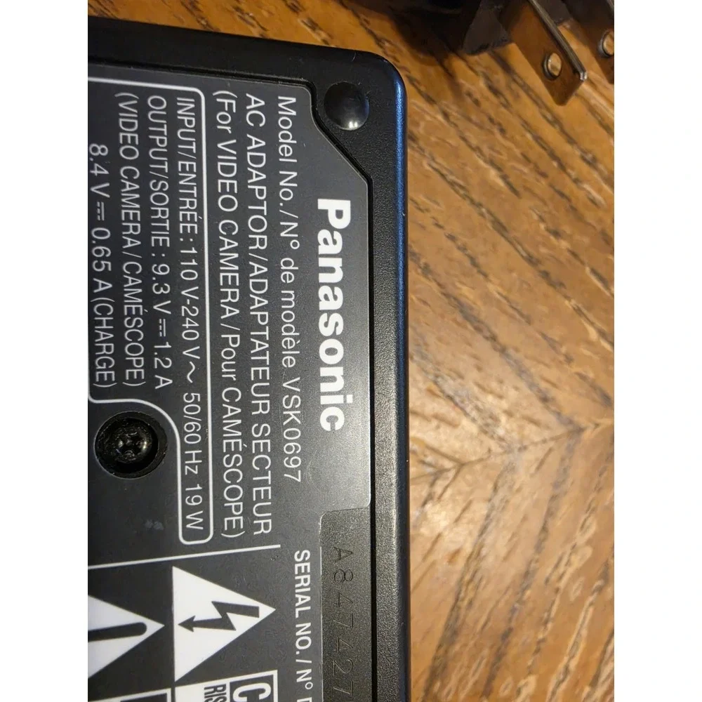 Panasonic VSK0697 Genuine OEM Video Camera Battery Adapter Charger